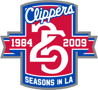 Los Angeles Clippers 2008 Anniversary Logo iron on transfers for fabric
